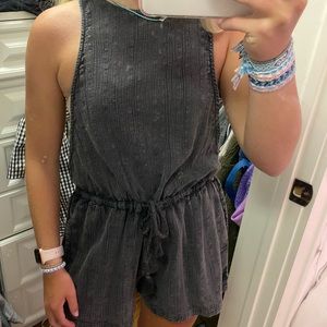 grey roxy romper